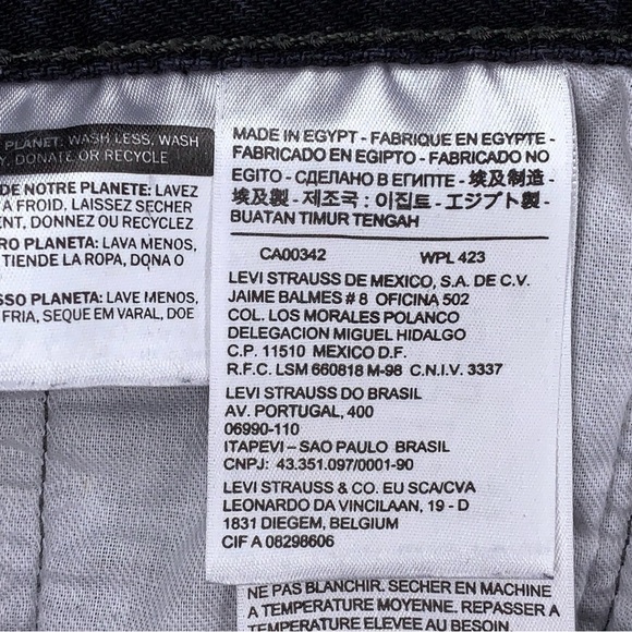 33x31 Levis 501 Black Jeans Black Cotton Pants Rockabilly Punk Goth - Picture 14 of 14